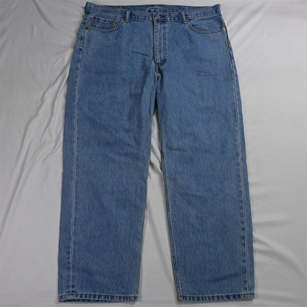 Levis 42 x 30 550 Relaxed Fit Light‎ Wash Denim Jeans